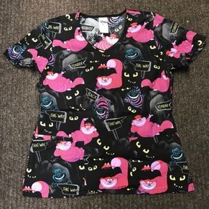 Cheshire Cat Scrub Top